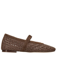 Ballerine in camoscio e pelle 