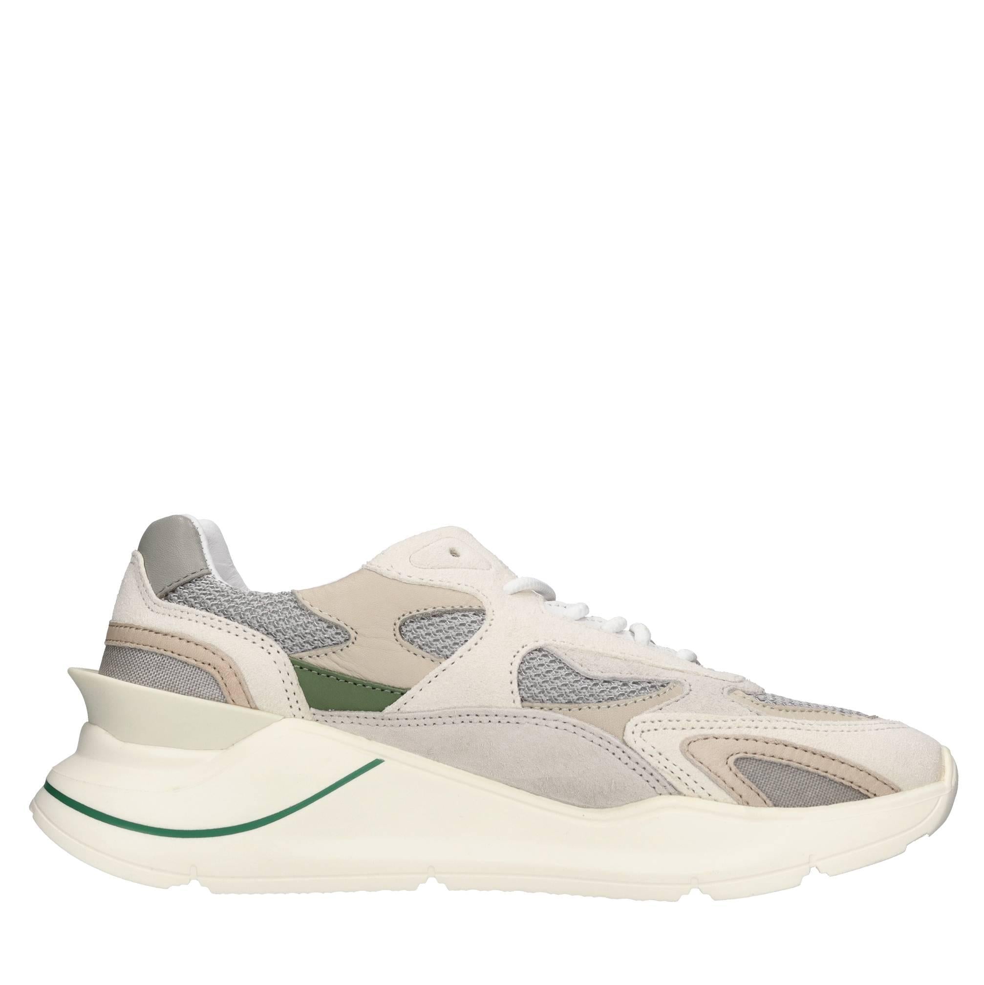 Sneakers in pelle, tessuto e camoscio 