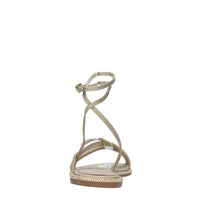 Sandali flat modello SCARLET  in tessuto e microstrass 