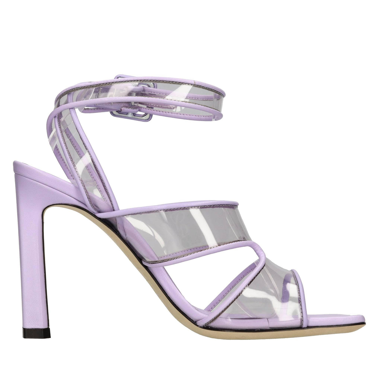 Sandali in pelle e plexi 