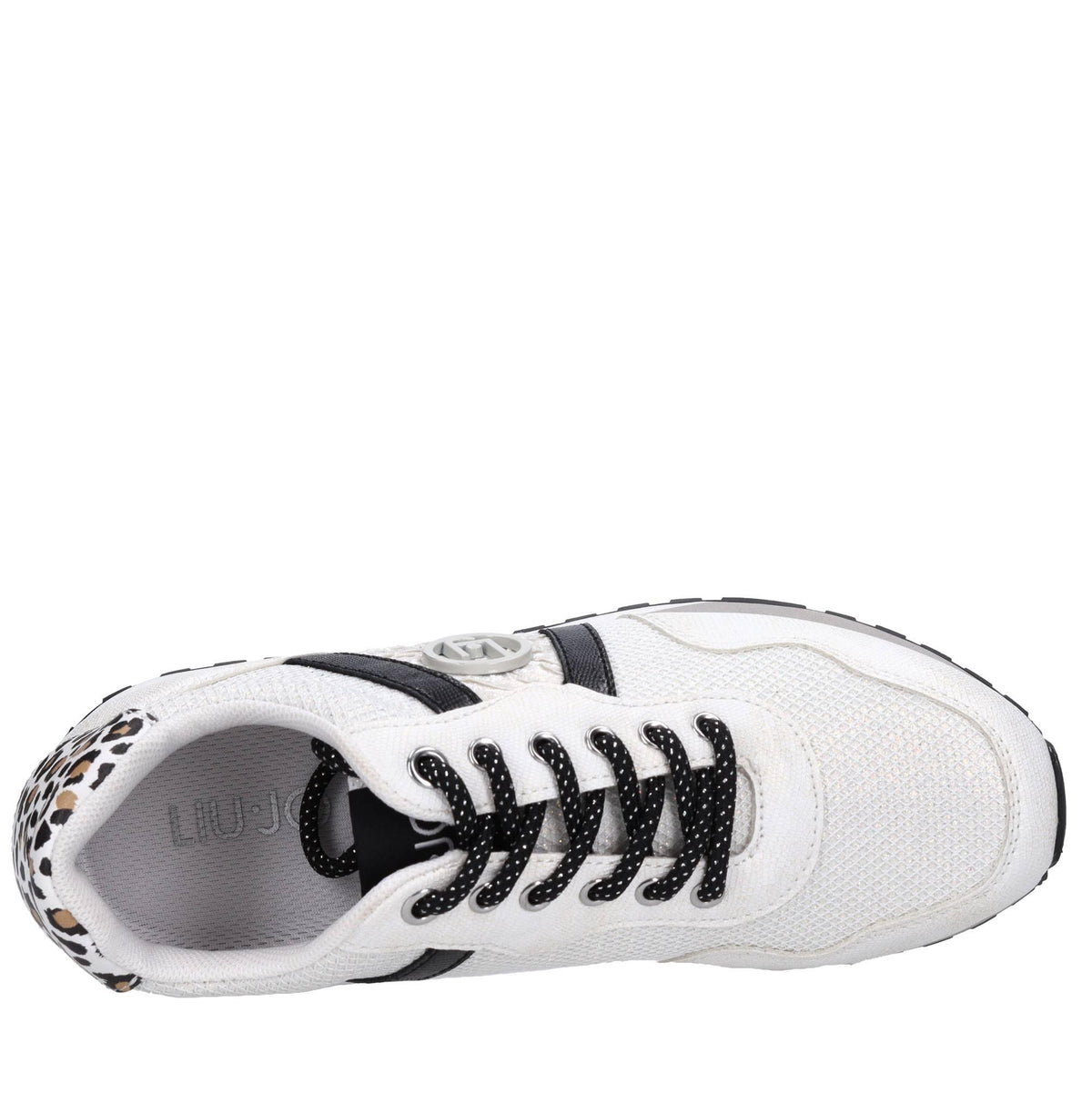 Sneakers in ecopelle e tessuto 