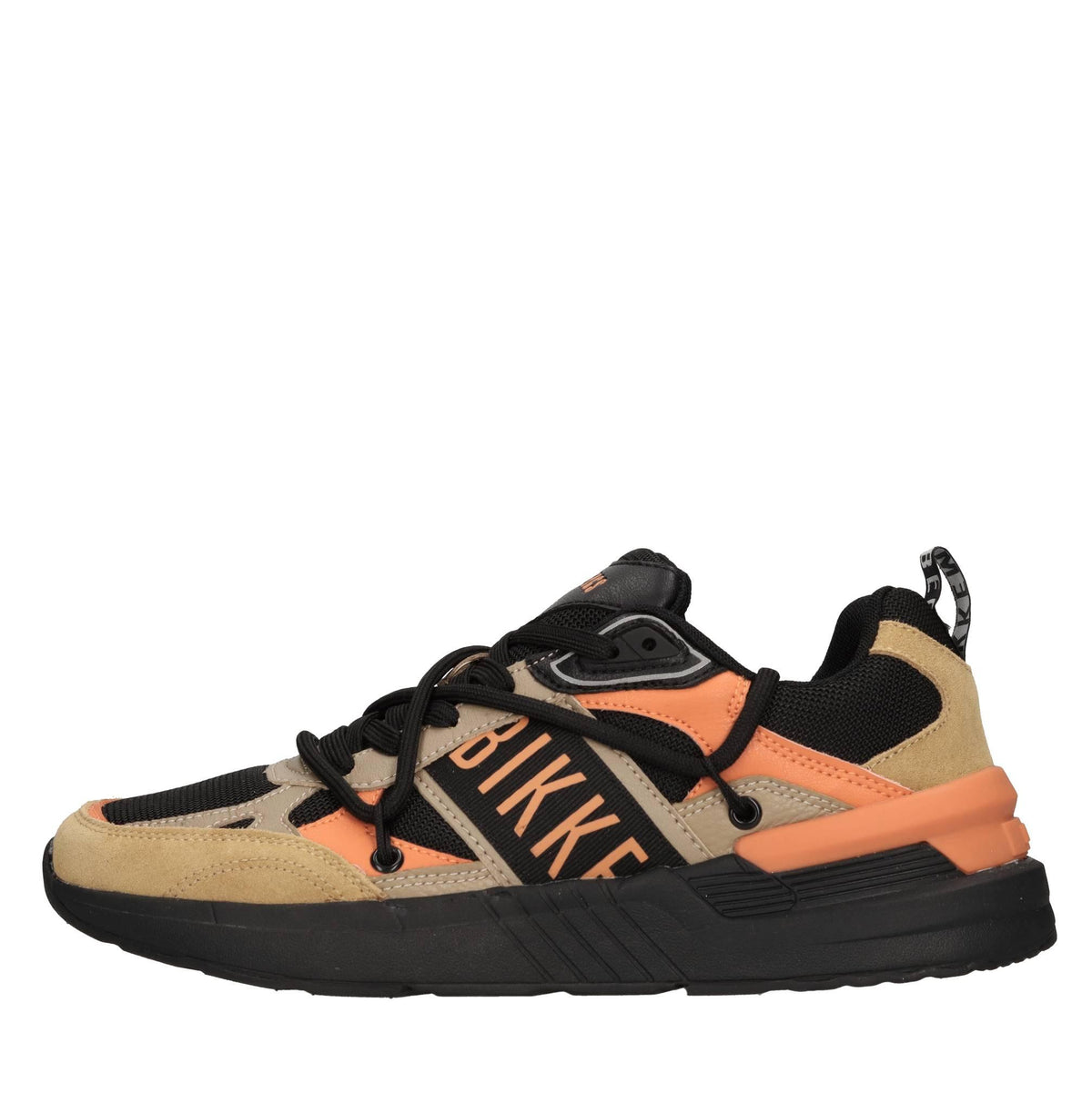 Sneakers in camoscio e tessuto 