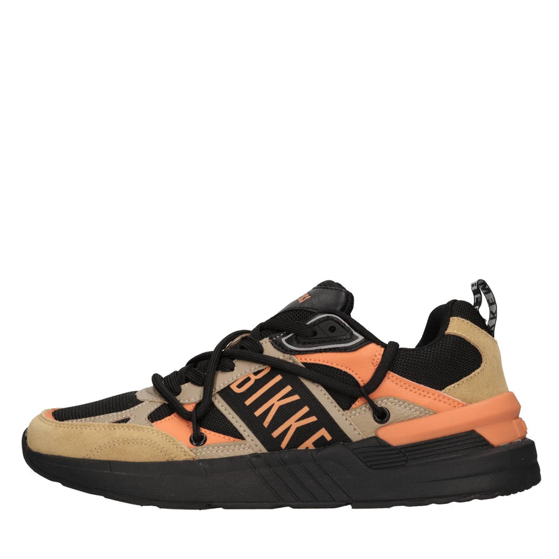 Sneakers in camoscio e tessuto 