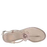 Sandali Floriane in camoscio,raso e strass 