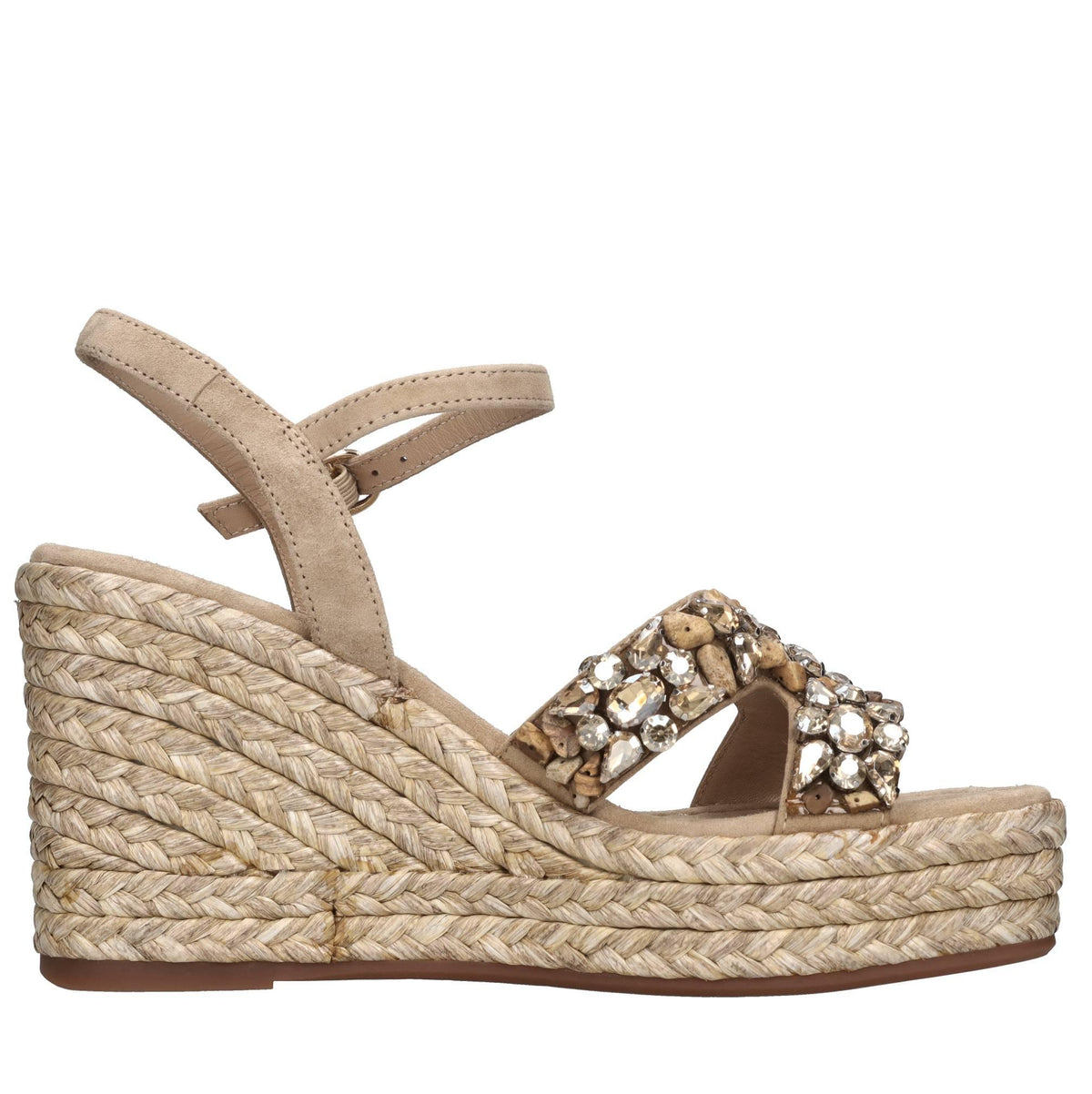 Sandali in pelle strass e pietre 