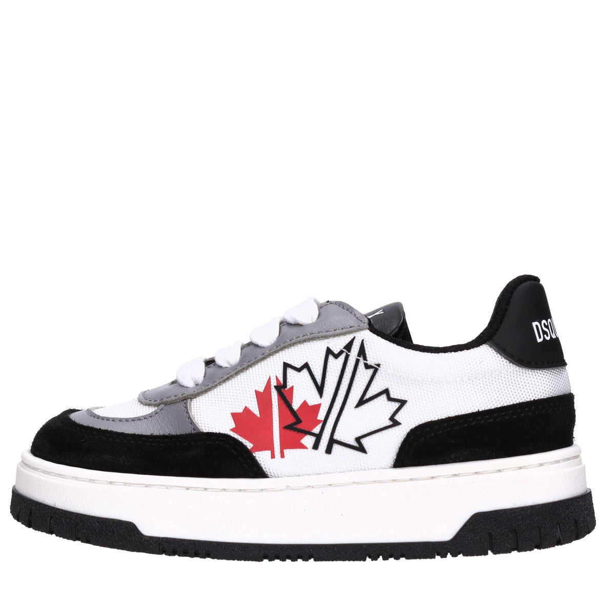 Sneakers in camoscio e tessuto 