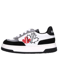 Sneakers in camoscio e tessuto 