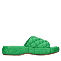 Mules in pelle trapuntata 