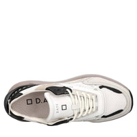 Sneakers in camoscio e tessuto 