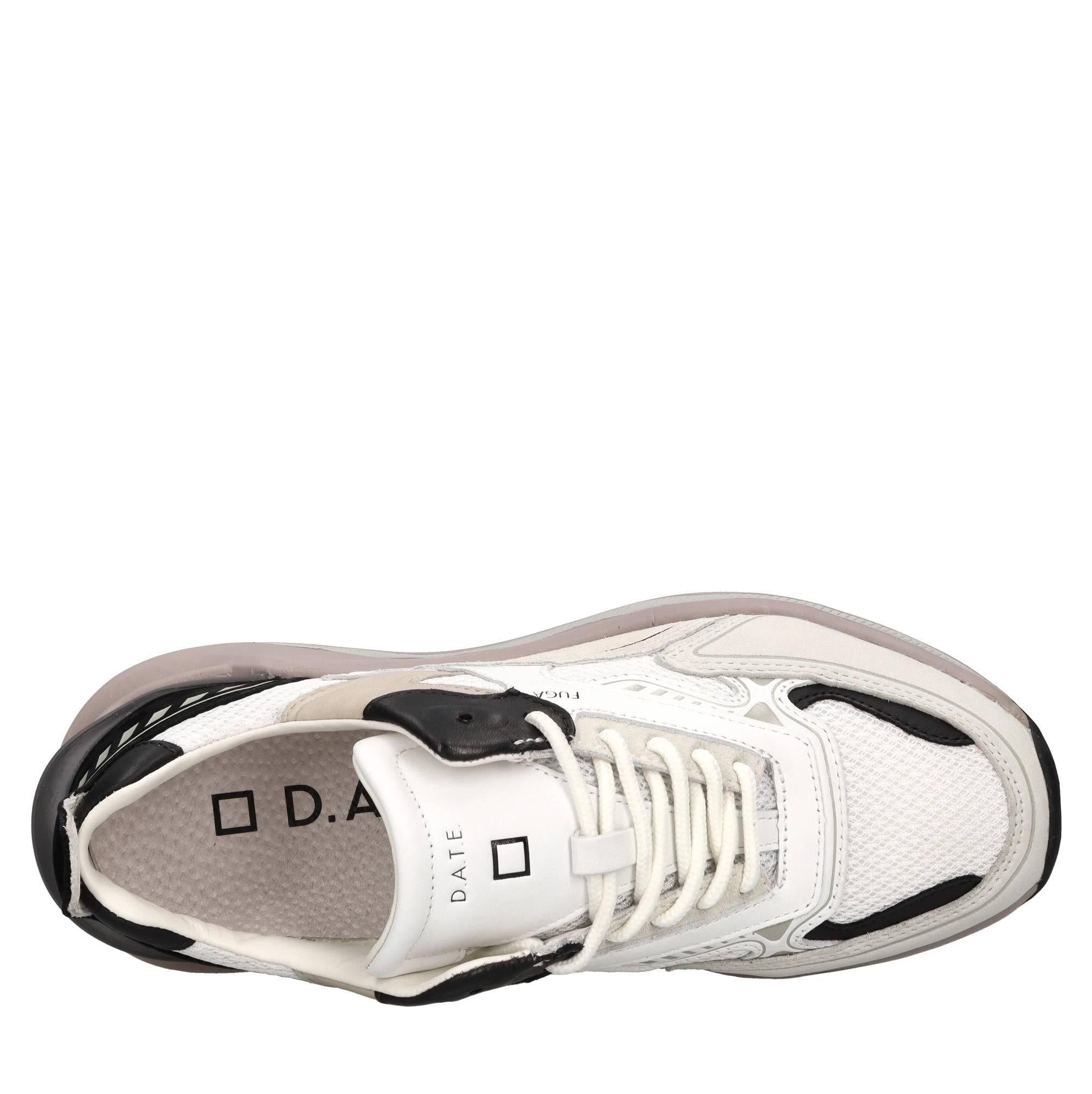 Sneakers in camoscio e tessuto 