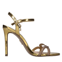 Sandali in vernice e strass 