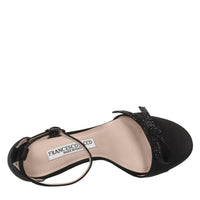 Sandali in raso e strass 