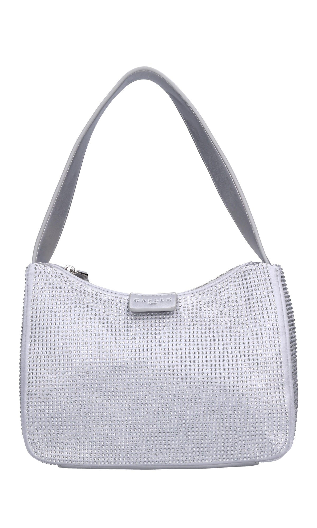 Borsa in tessuto ecopelle e strass 