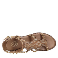 Sandali flat in pelle 