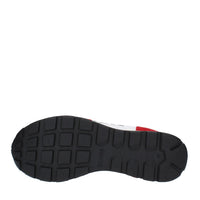 Sneakers in camoscio e tessuto 