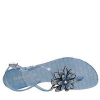 Sandali flat modello AURORA in plexi 
