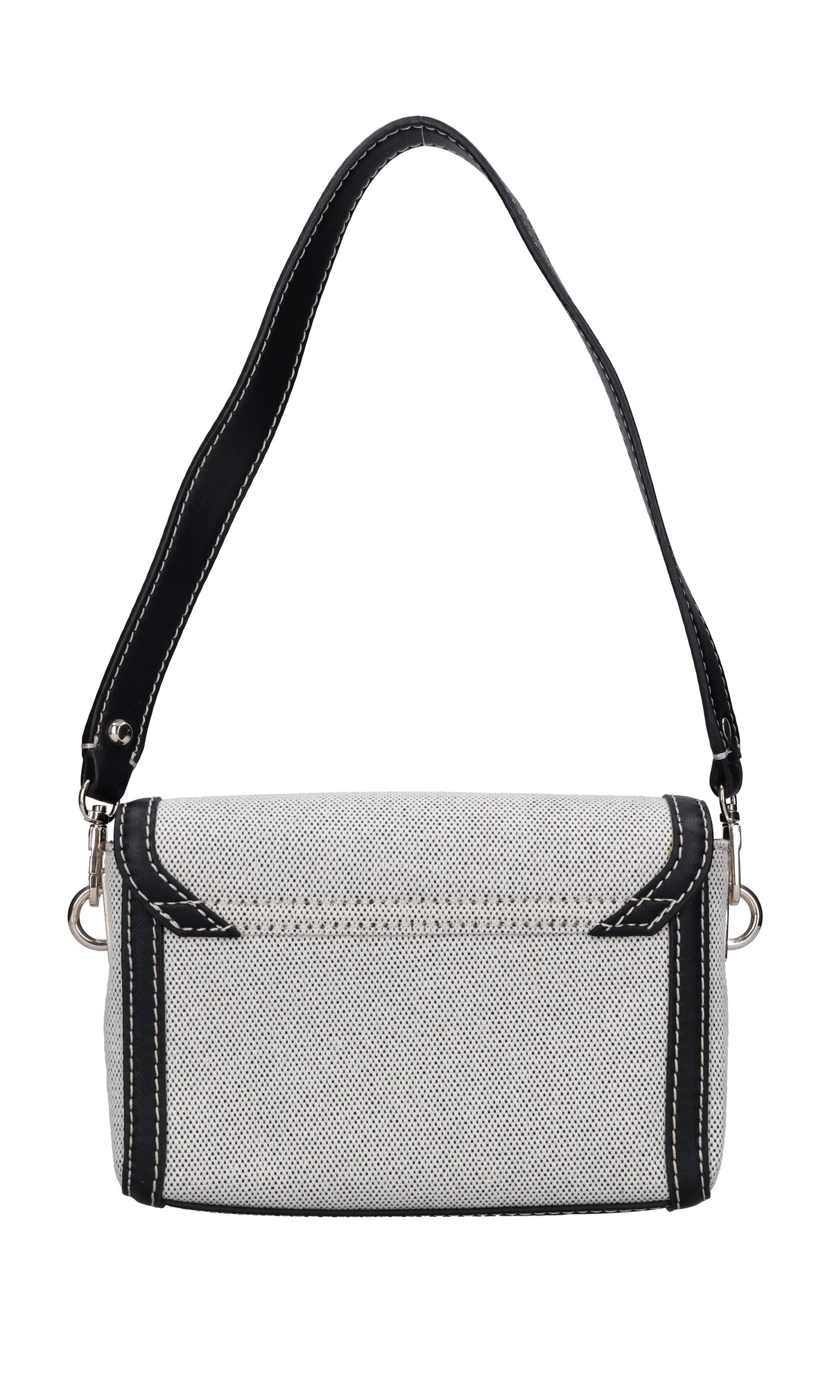 Borsa in tessuto ed ecopelle 