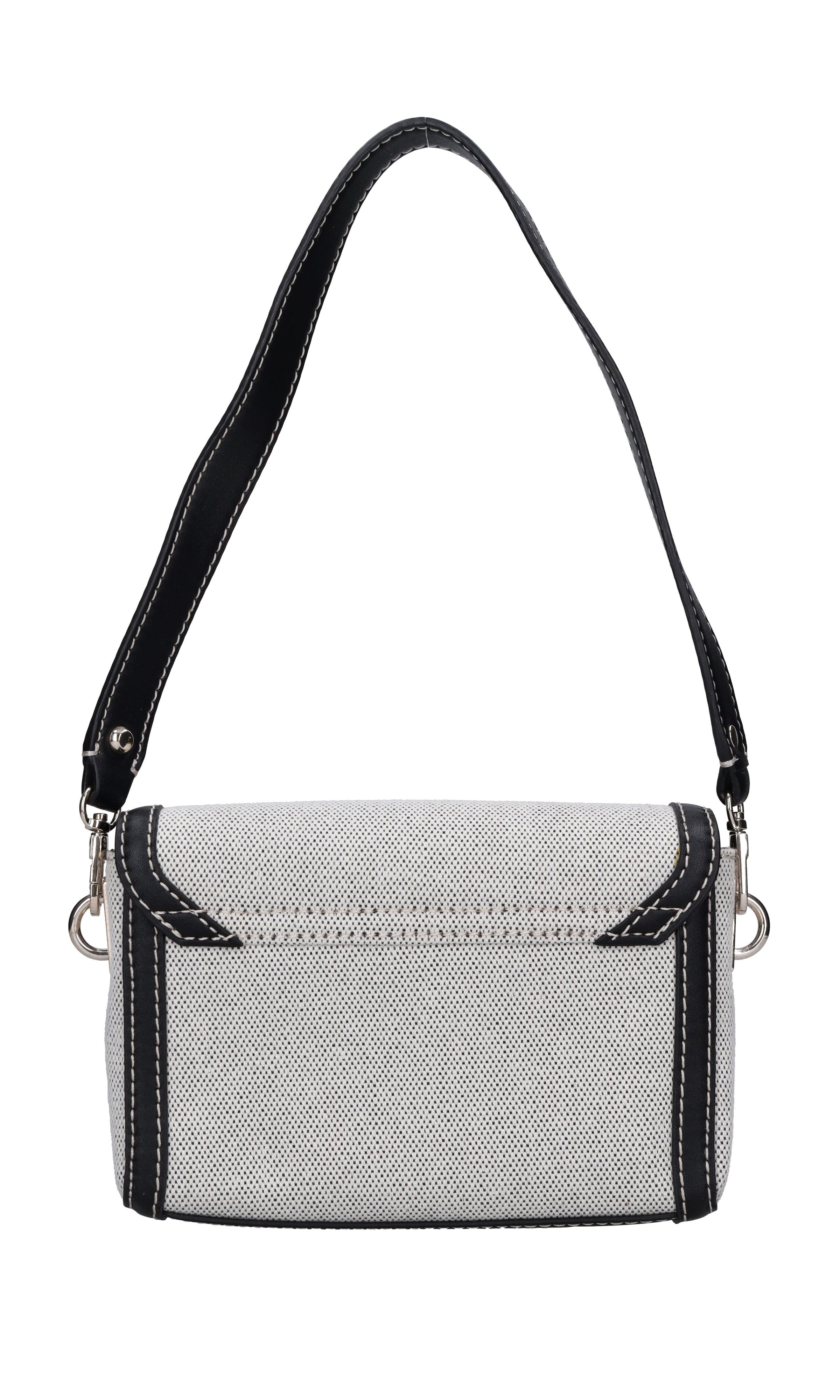 Borsa in tessuto ed ecopelle 