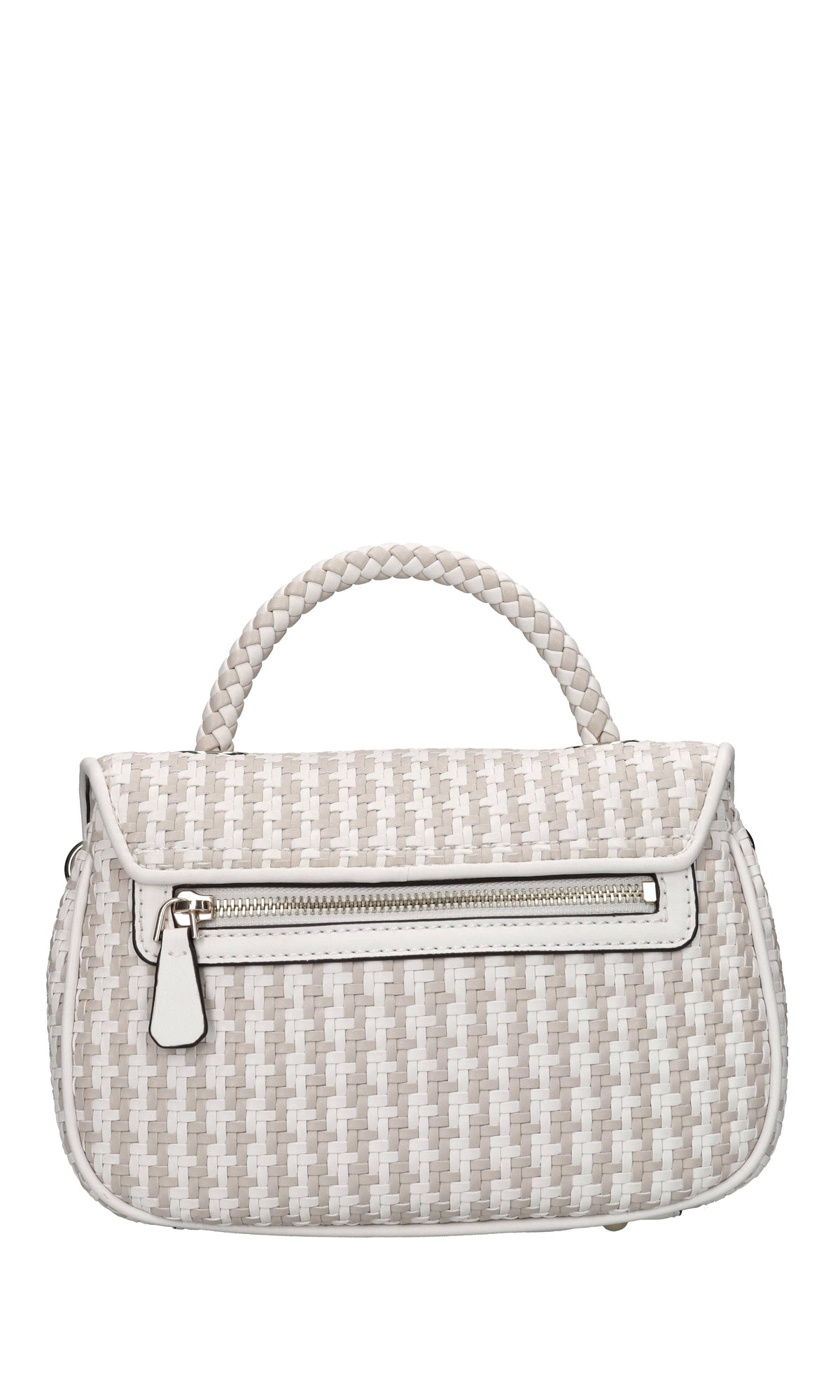 Borsa in ecopelle intrecciata 