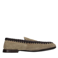 Mocassini in camoscio e pelle 