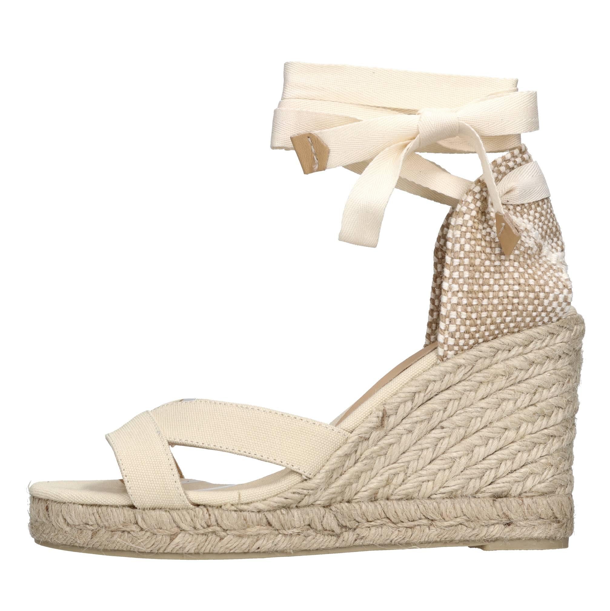 Zeppa modello BAILEY in tessuto e corda 