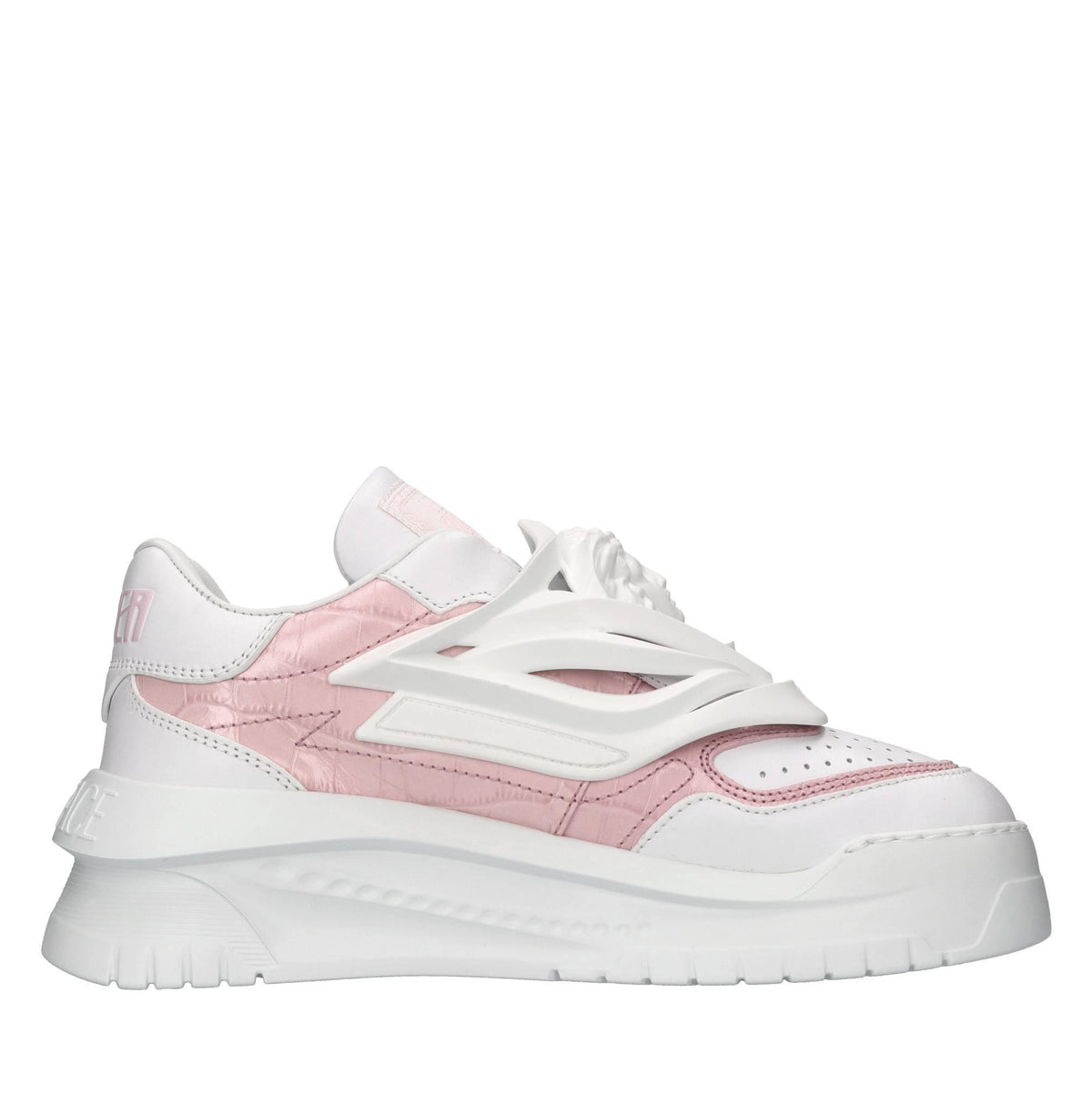 Sneakers in pelle e gomma 