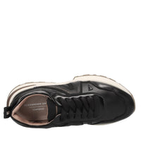 Sneakers in ecopelle e tessuto 