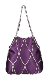 Borsa Kala in raso e strass 