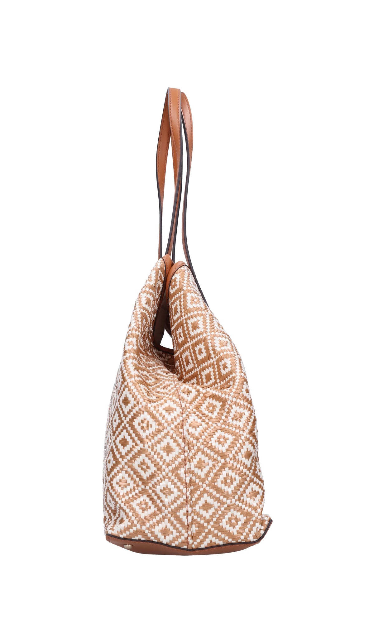 Borsa in ecopelle e rafia 