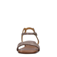 Sandali in pelle e camoscio 