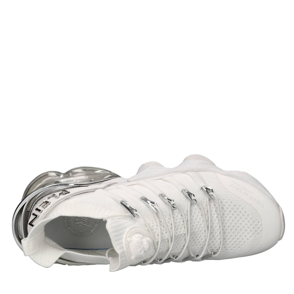 Sneakers in ecopelle e tessuto 