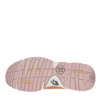 Sneakers in pelle, camoscio e tessuto 