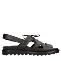 Sandali flat in pelle 