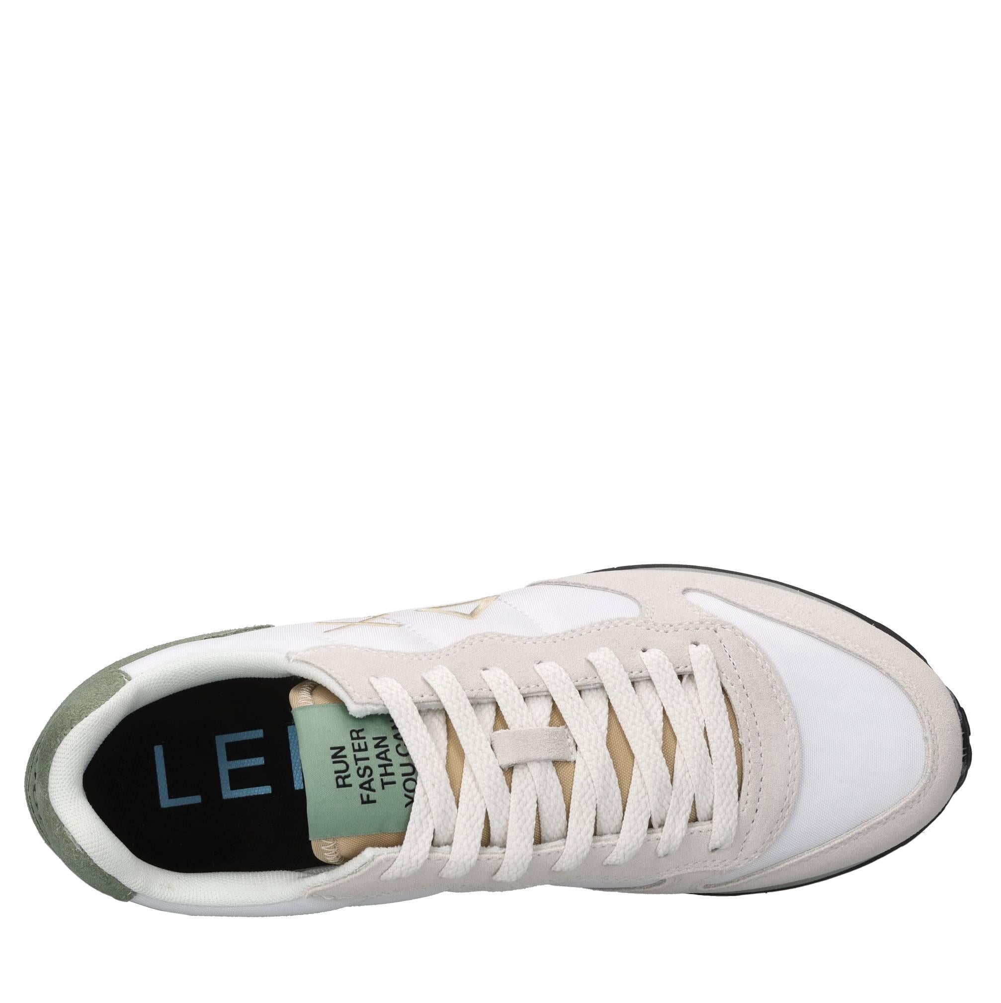 Sneakers in camoscio pelle e tessuto 