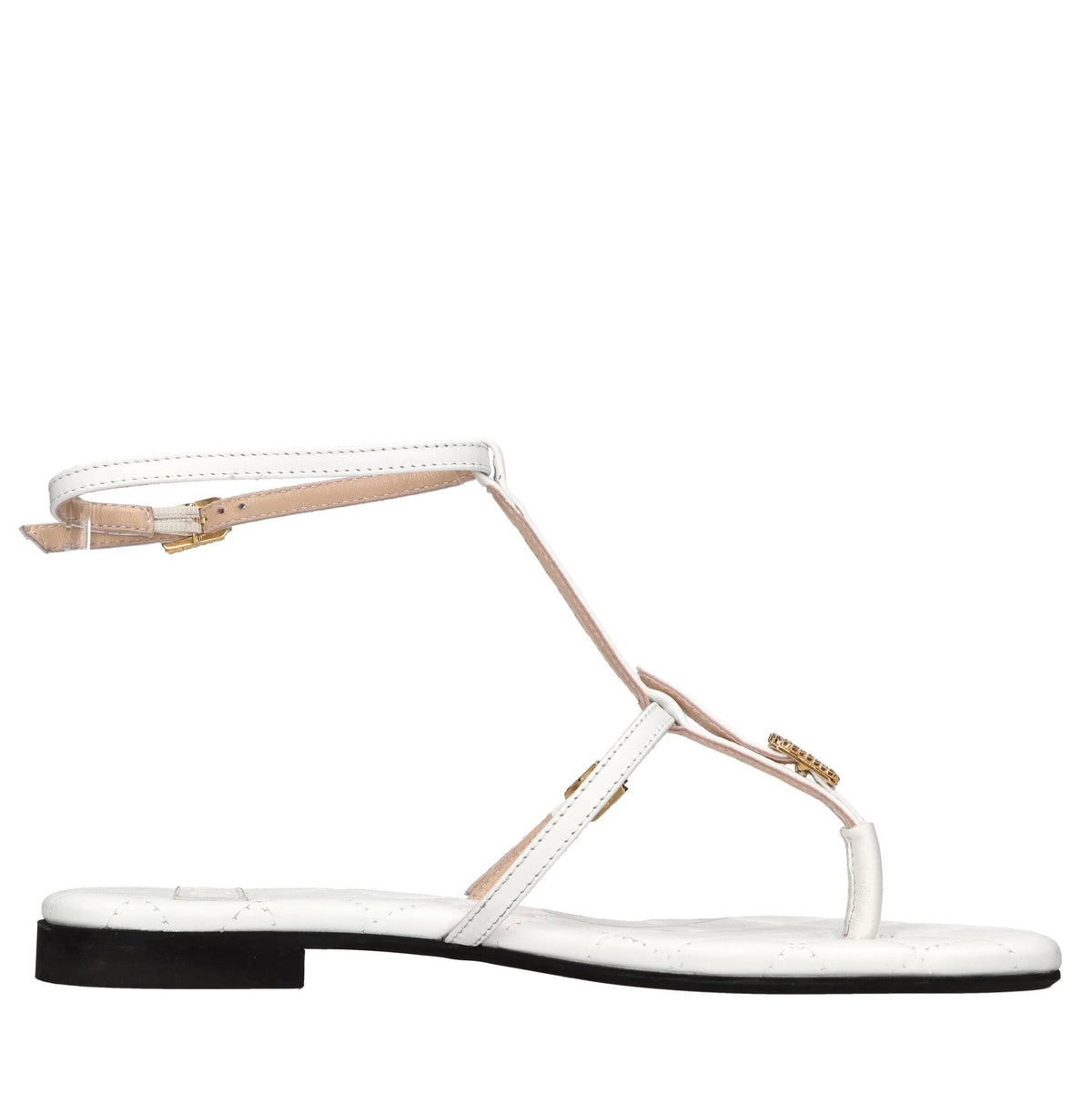 Sandali flat in pelle 
