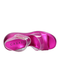 Sandali Zeppa in plexi e pelle 