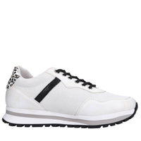 Sneakers in ecopelle e tessuto 