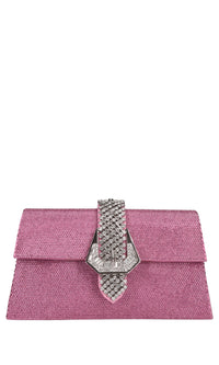 Borsa modello JADE in tessuto e strass 