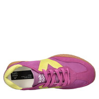 Sneakers in camoscio ecopelle e tessuto<BR/> 