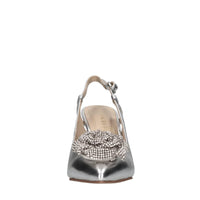 Décolleté slingback in pelle 