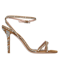Sandali Charlize in camoscio e strass 