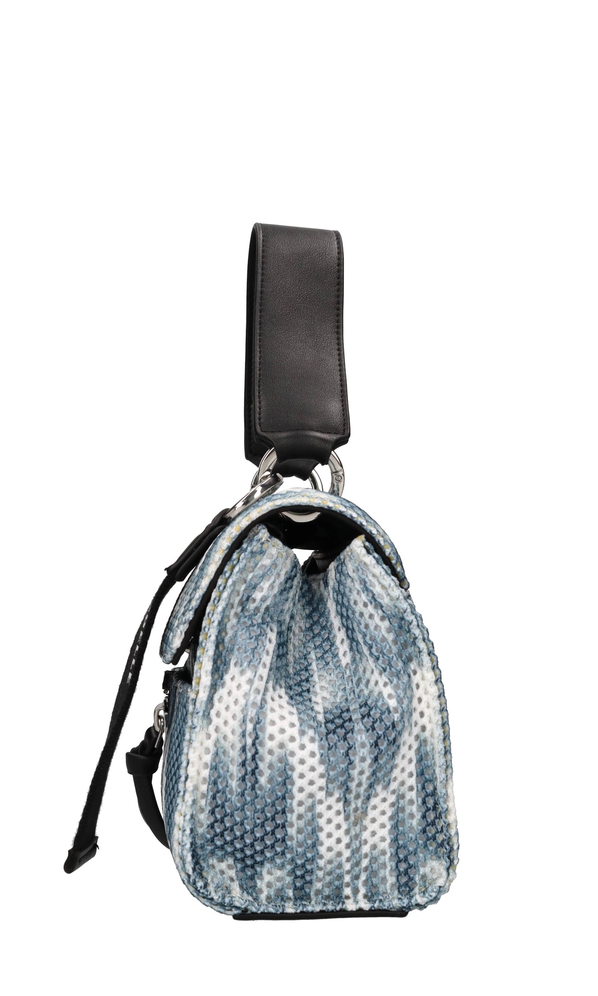 Borsa in tessuto e pelle 