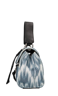 Borsa in tessuto e pelle 