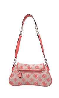 Borsa Beyza in ecopelle e tessuto 