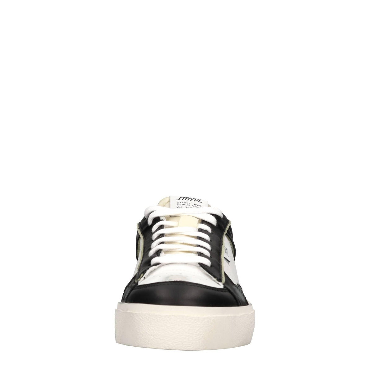 Sneakers in pelle e tessuto 