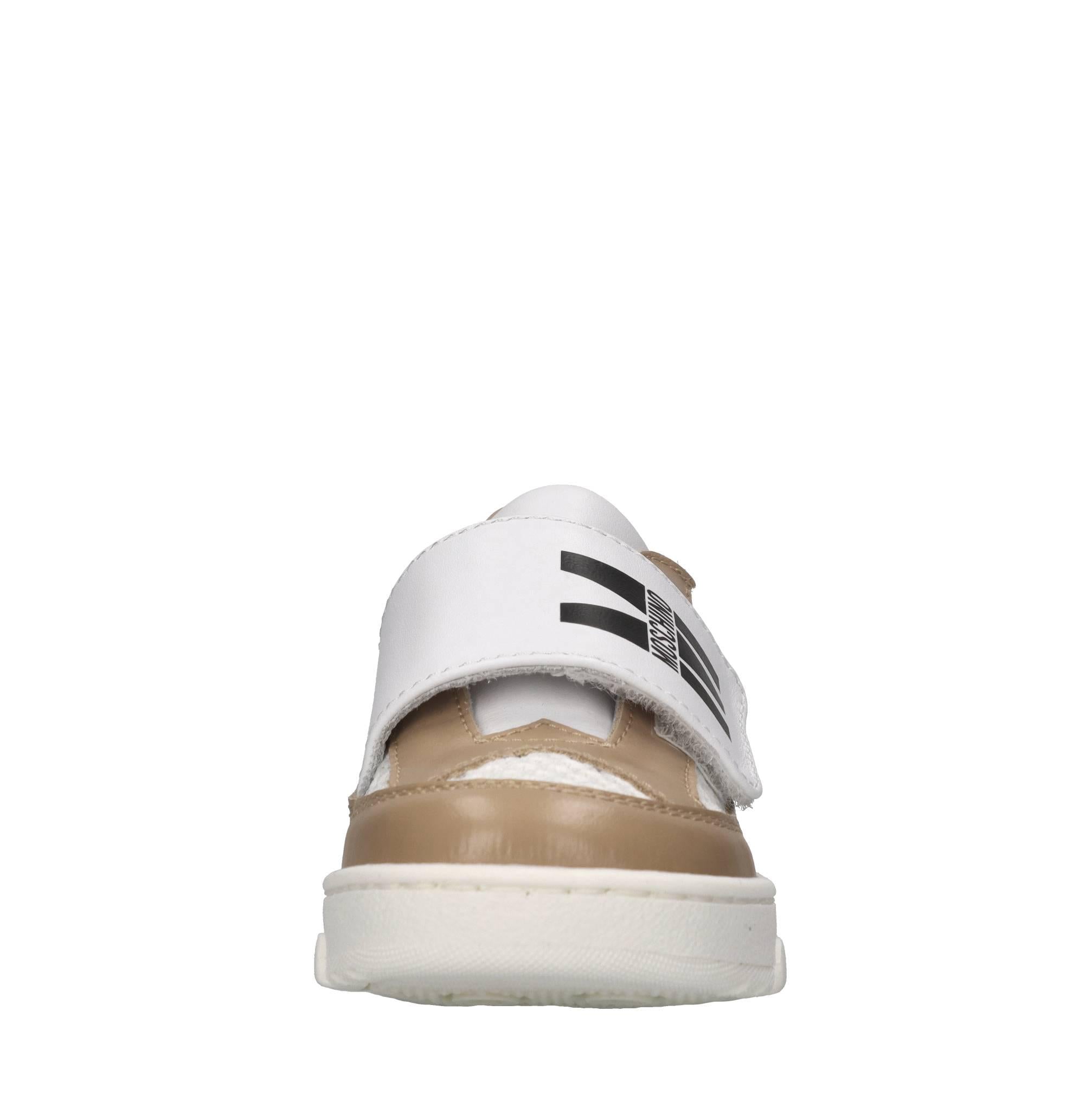 Sneakers in pelle e tessuto 