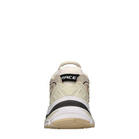 Sneakers in pelle e tessuto 