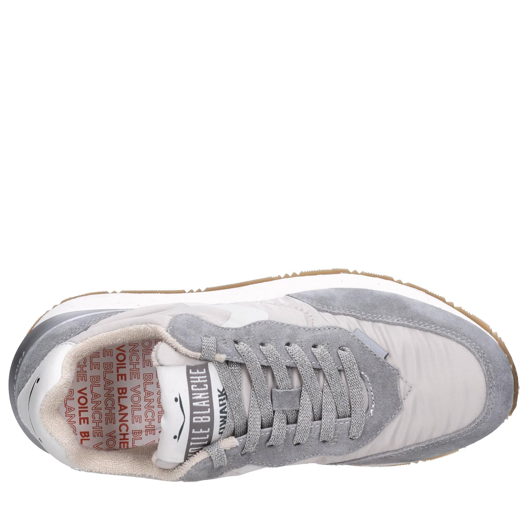 Sneakers in camoscio pelle e tessuto 
