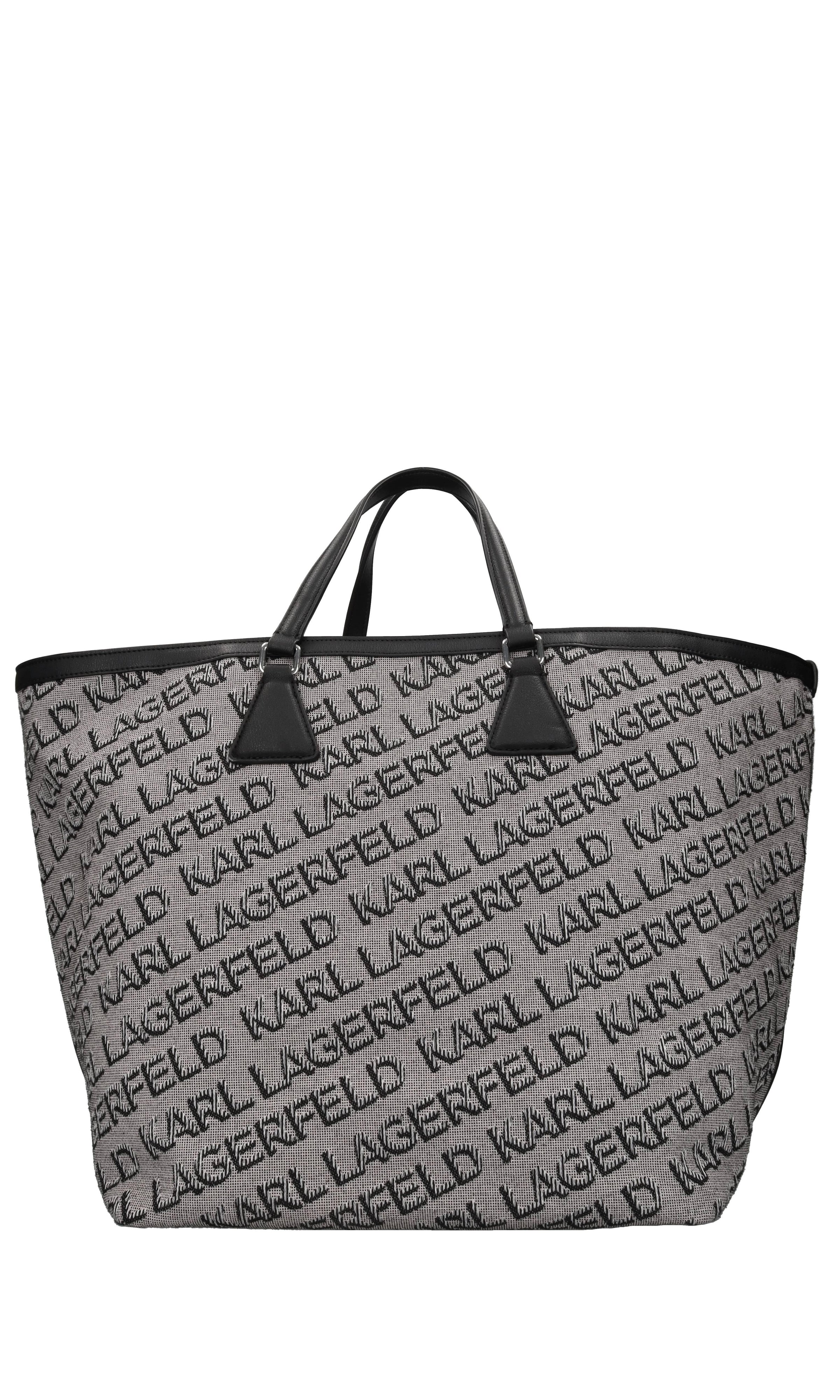 Borsa in tessuto ed ecopelle 