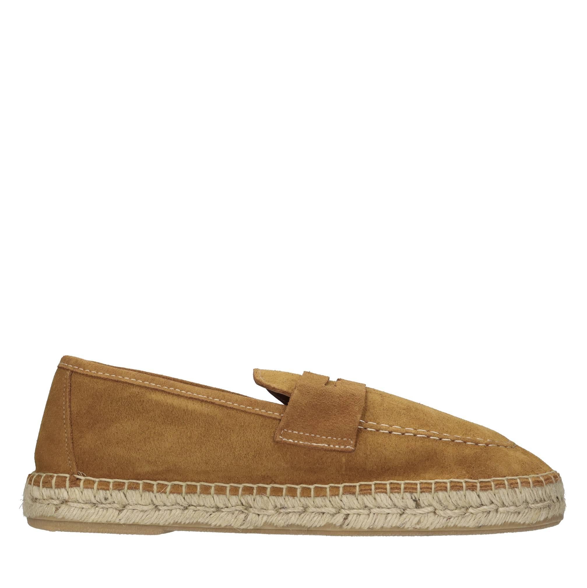 Mocassini espadrillas in camoscio 